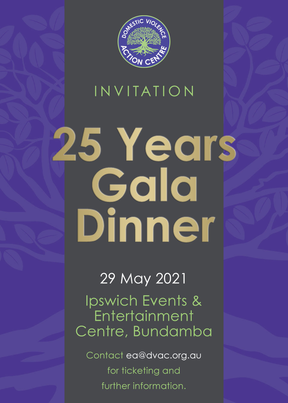 Invitation to 25 Years Gala Dinner