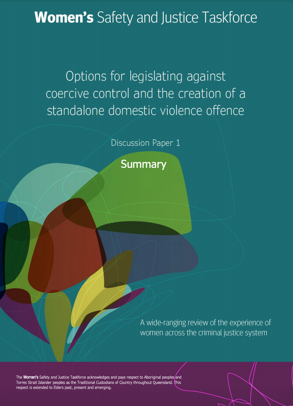 Options for legislating against coercive control and more